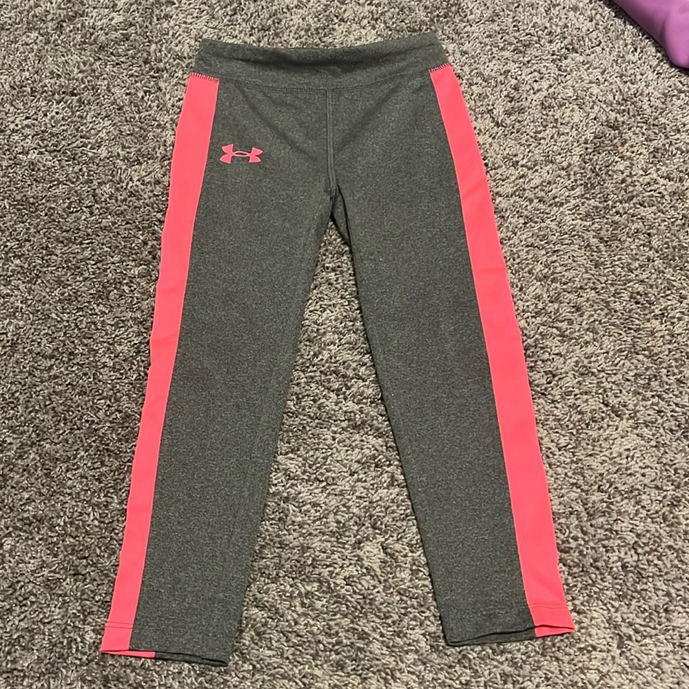 Like new grey and pink leggings